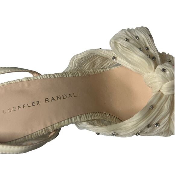 Loeffler Randall Camellia Pearl Rhinestone Pleated Heels sz 6B - Picture 14 of 16